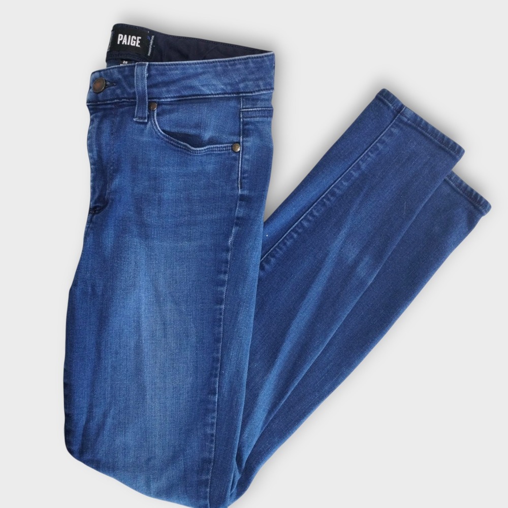 PAIGE Womens Jeans Sz 28 Hoxton Ultra Skinny Blue Cotton Blend Stretch‎ Slim